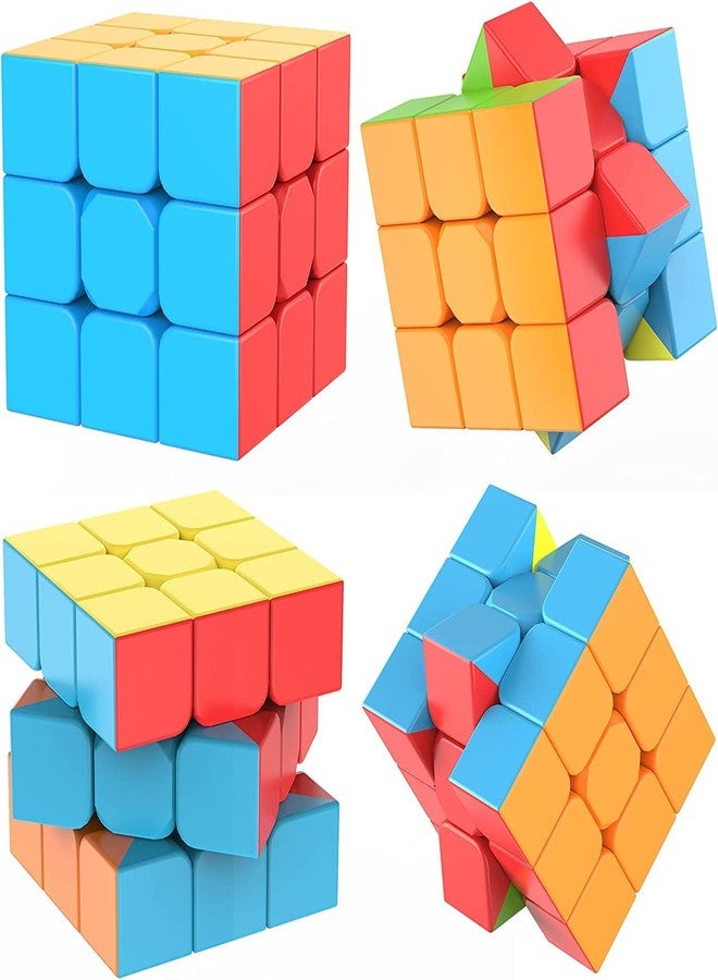 Glitzn Cube for Kids and Adults | Puzzle Games | Best Gift Option for Boys and Girls | Stickerless Rubiks Toys | Multi Color Sticker Less, Super Smooth (Multicolor) - Image 4